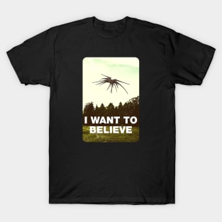 I Want to Belive - UFO - Black - Sci-Fi T-Shirt